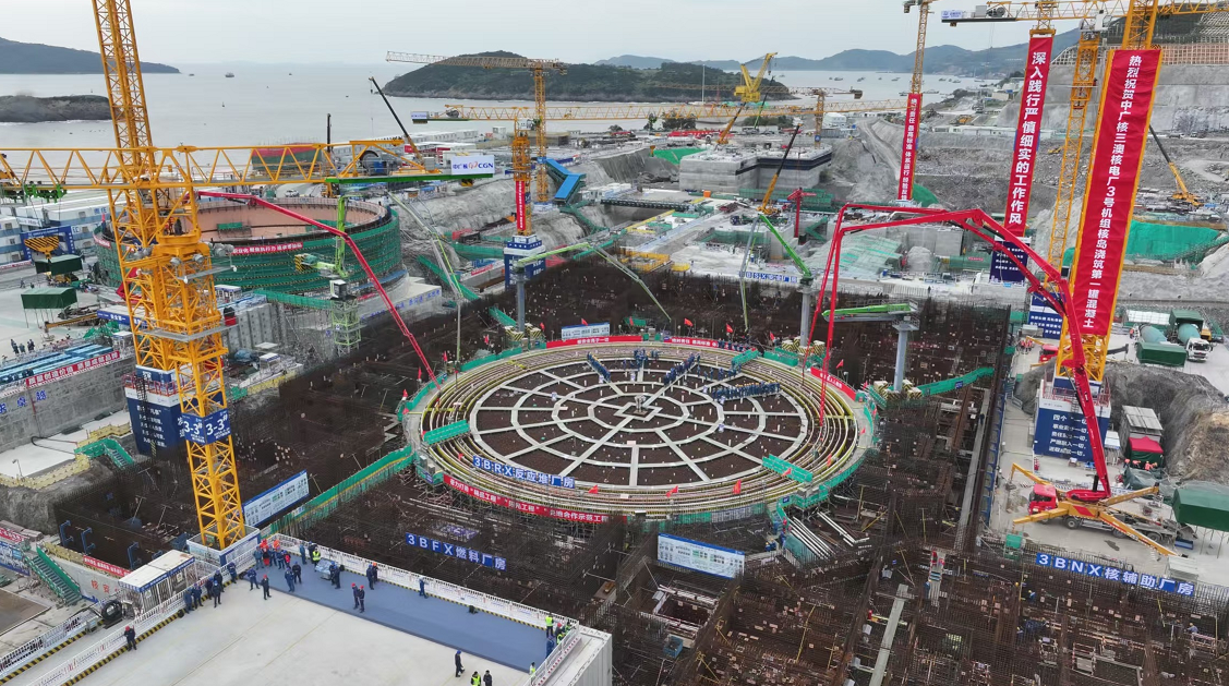 中廣核浙江三澳核電項目3號機(jī)組開工：先進(jìn)建造技術(shù)加速推進(jìn)核電高質(zhì)量發(fā)展